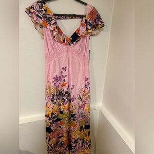 Anthropology Prairie floral dress nwt 16